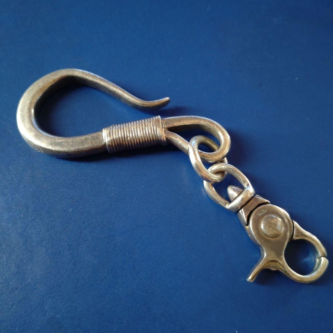 本日限定価格　ビーズ屋公ちゃん　シルバー　キーホルダー