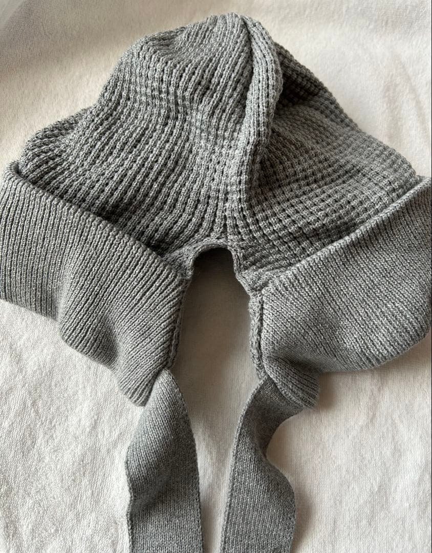 BAREN バレン ニット帽 ボンネット　グレー