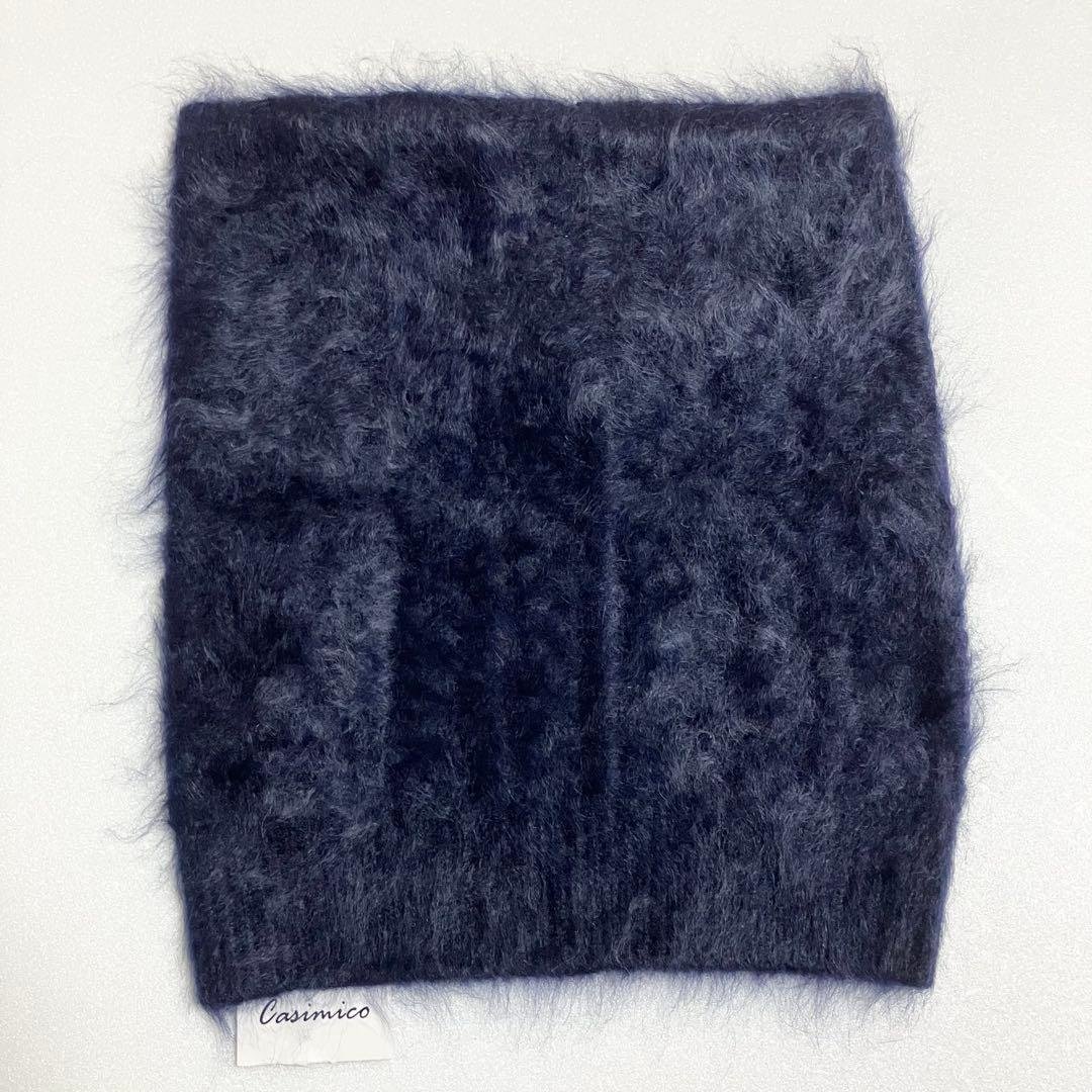 新品　カシミヤ ファー　100% ニット帽　ビーニー　ネックウォーマー