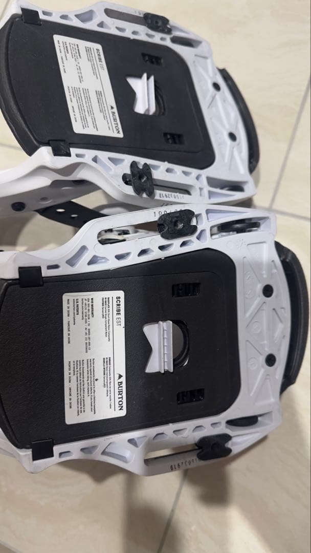 SCRIBE スノーボードビンディング ホワイト/ブラック