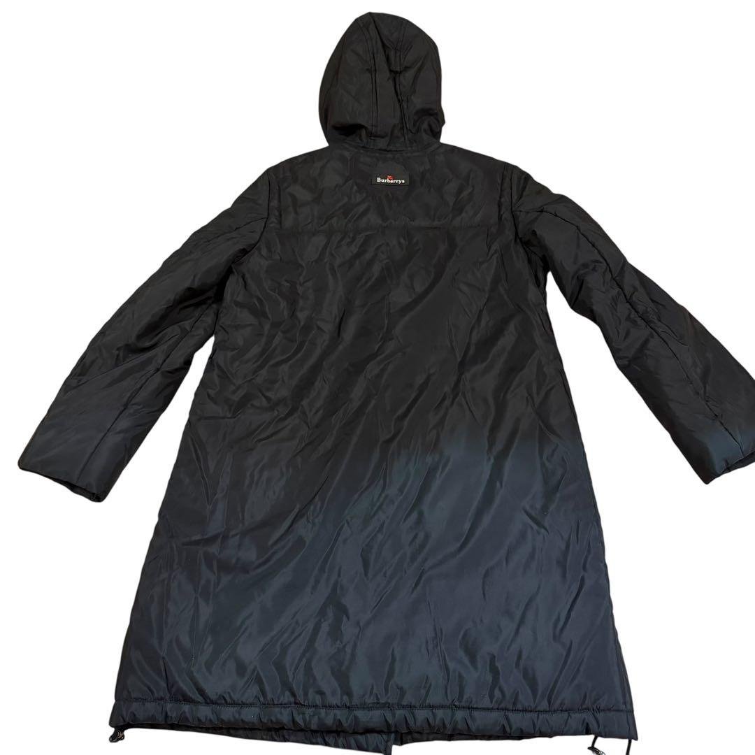 BURBERRY レディース フード付きロングダウンコート（ブラック） 美品