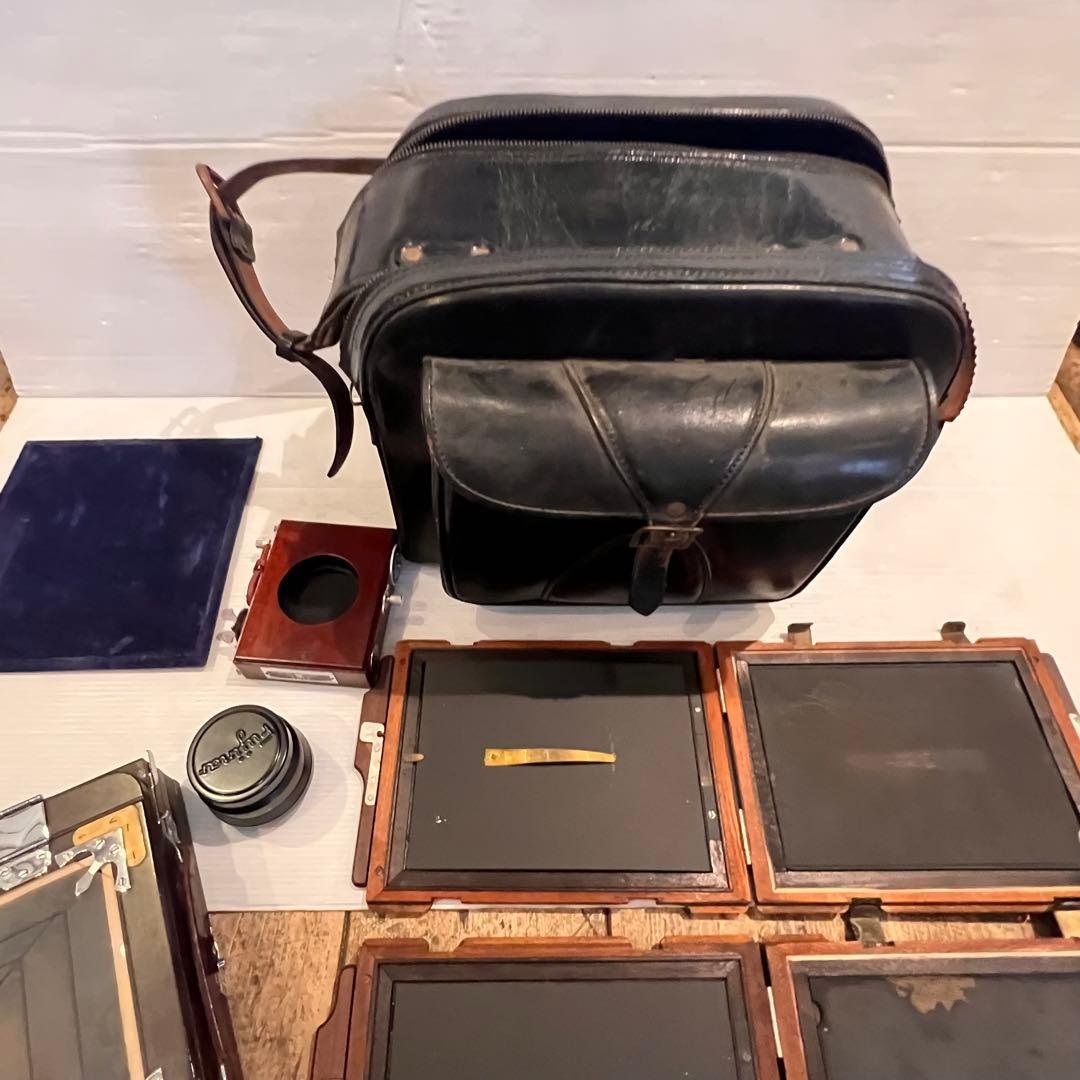 年代物 OKUHARA CAMERA オクハラカメラ 蛇腹 木製 大判