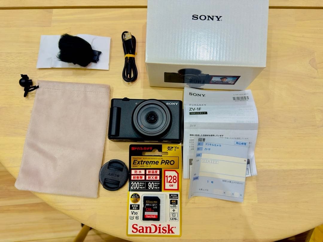 SONY zv-1f コンパクトデジタルカメラ 128GBメモリー付き