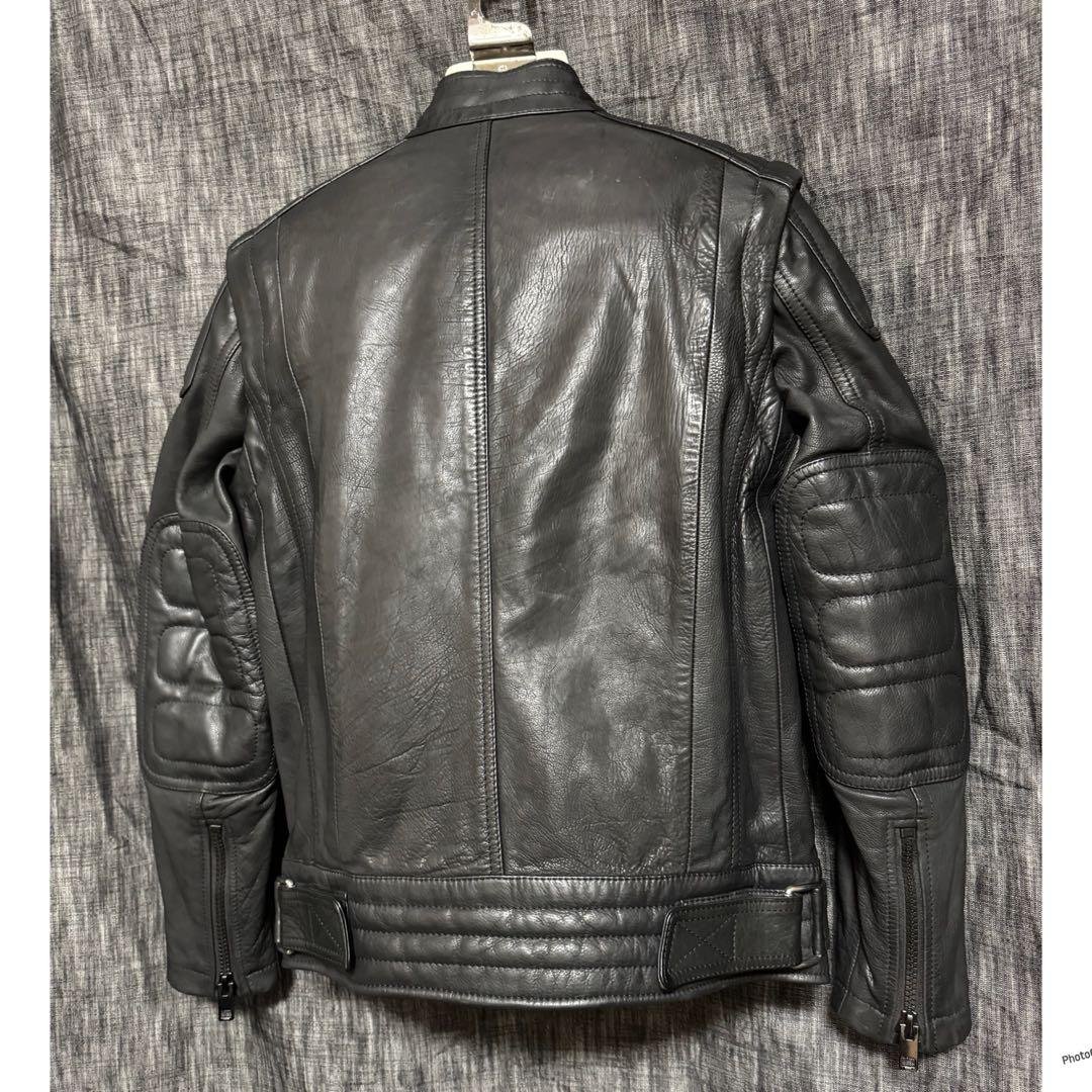 定価115500円 DIESEL 牛革　カウレザー　シングルライダース　S 黒