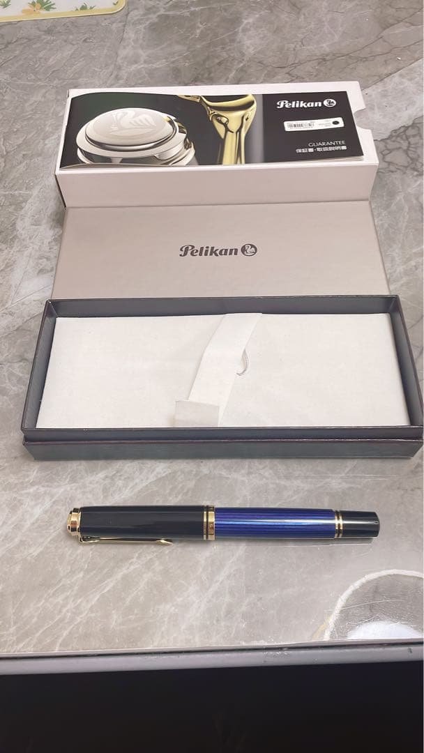 Tam Tam Pelikan 万年筆 青縞　M800 スーベレーン