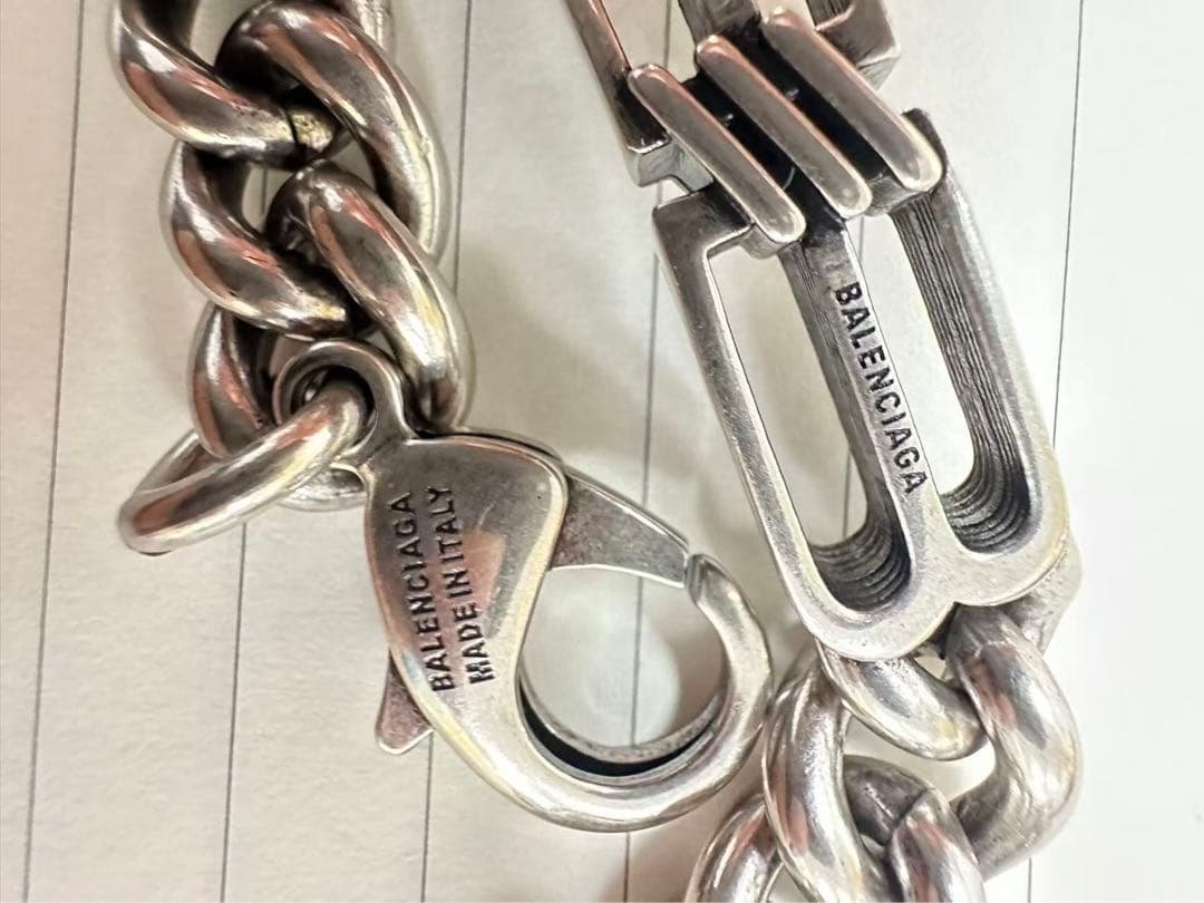 BALENCIAGA 金属製ブレスレット　新品同様