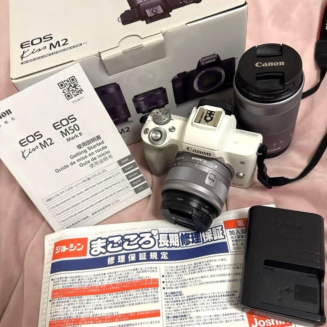 CanonKissM2(ミラーレス一眼、ダブルレンズ)