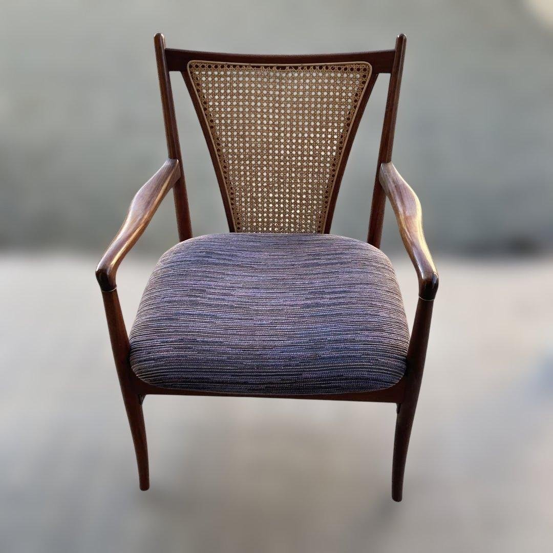 【藤田】70s 80s オールドマルニ ラタン チェア ビンテージ