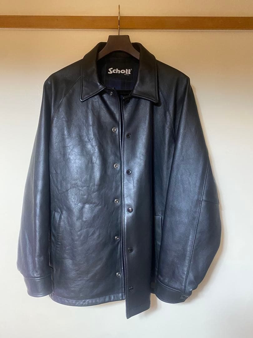 m*k様 Schott sophnet レザー　コーチジャケット