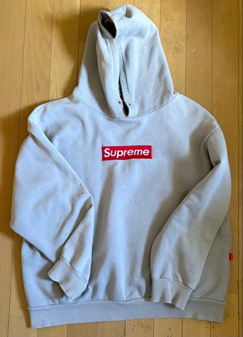 supremeボックスロゴパーカー