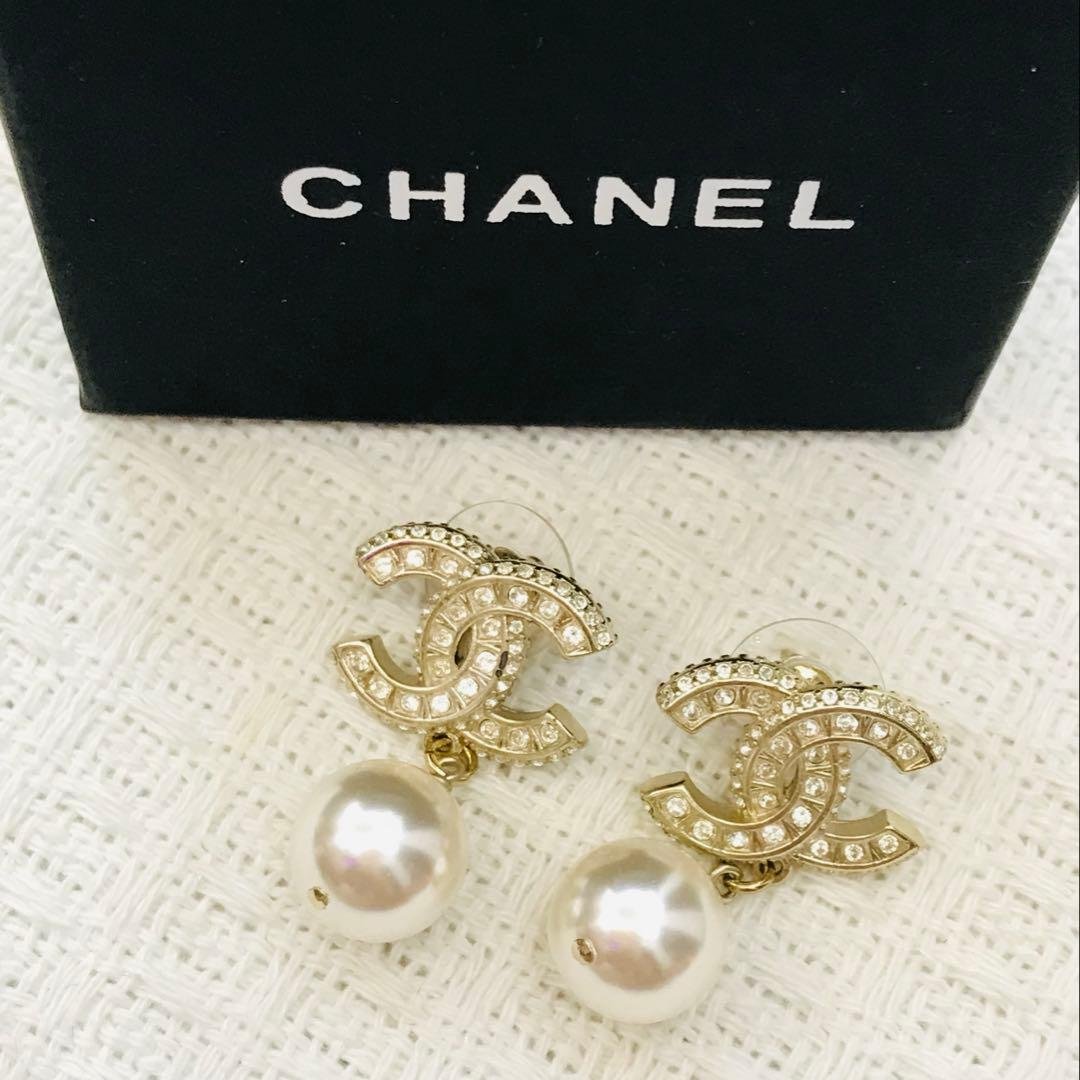 シャネル　パール　ピアス