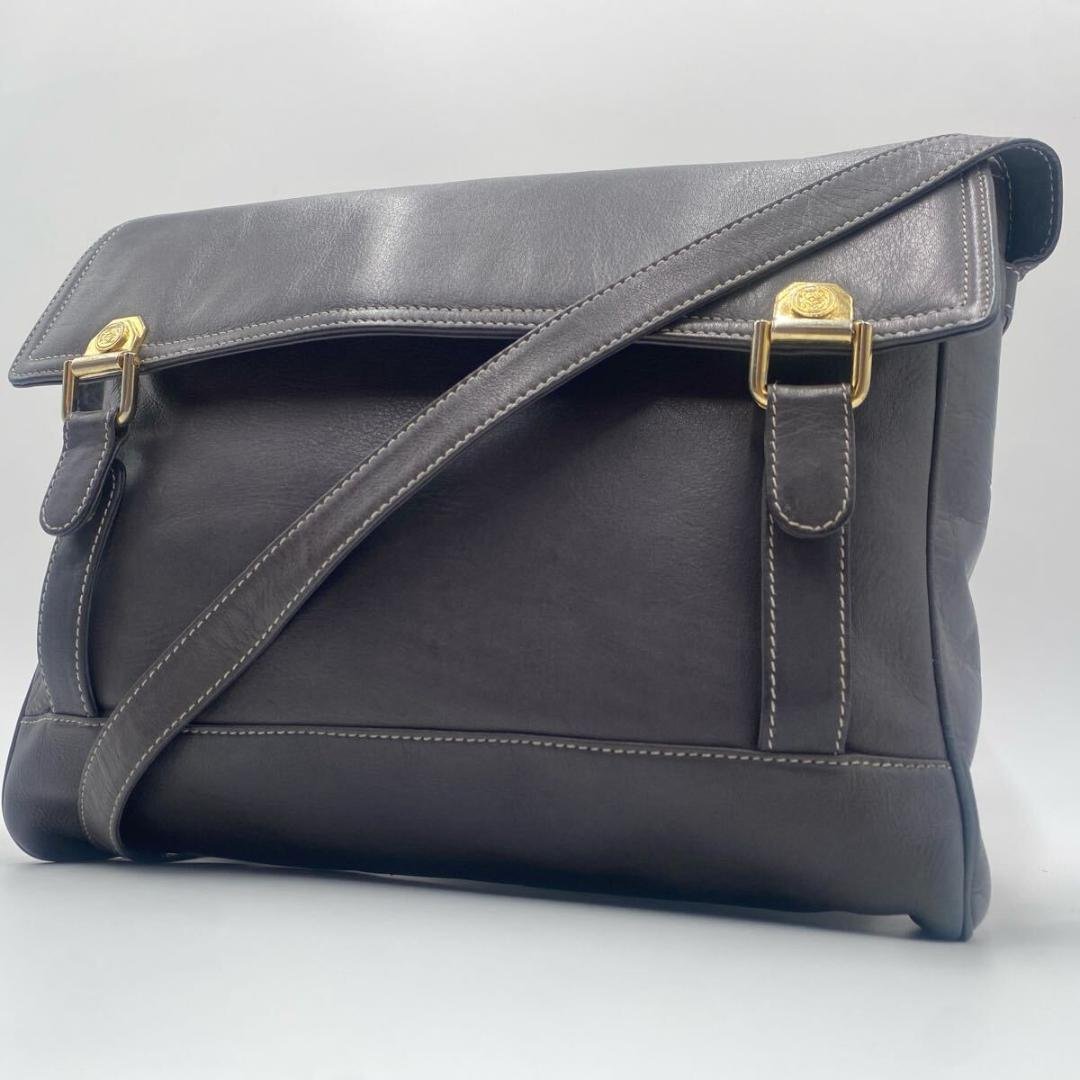 極美品 ロエベ アナグラム ショルダー メッセンジャーバッグ クロスボディ