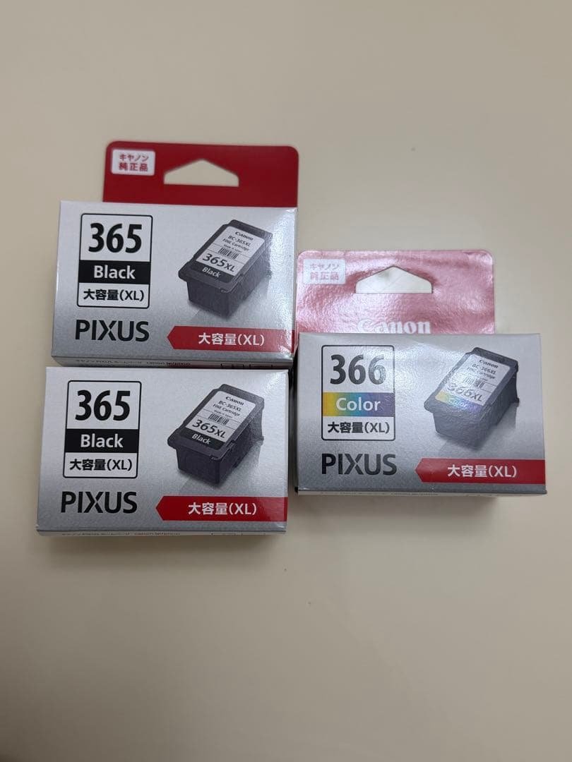 Canon 純正 インク カートリッジ 365 366 大容量 XL