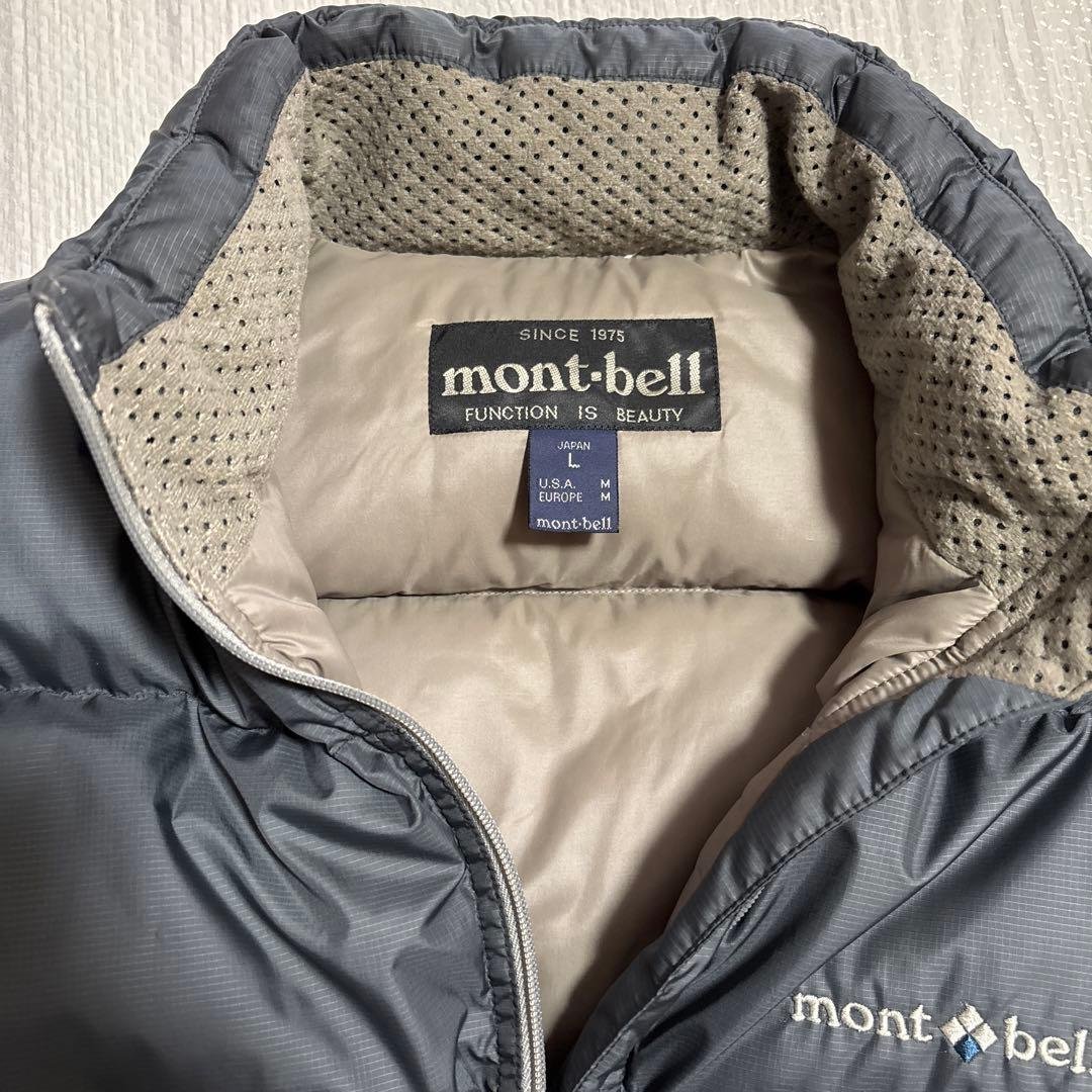 わ*。様 mont-bell 旧タグ ライトアルパイン ダウンジャケット グレー