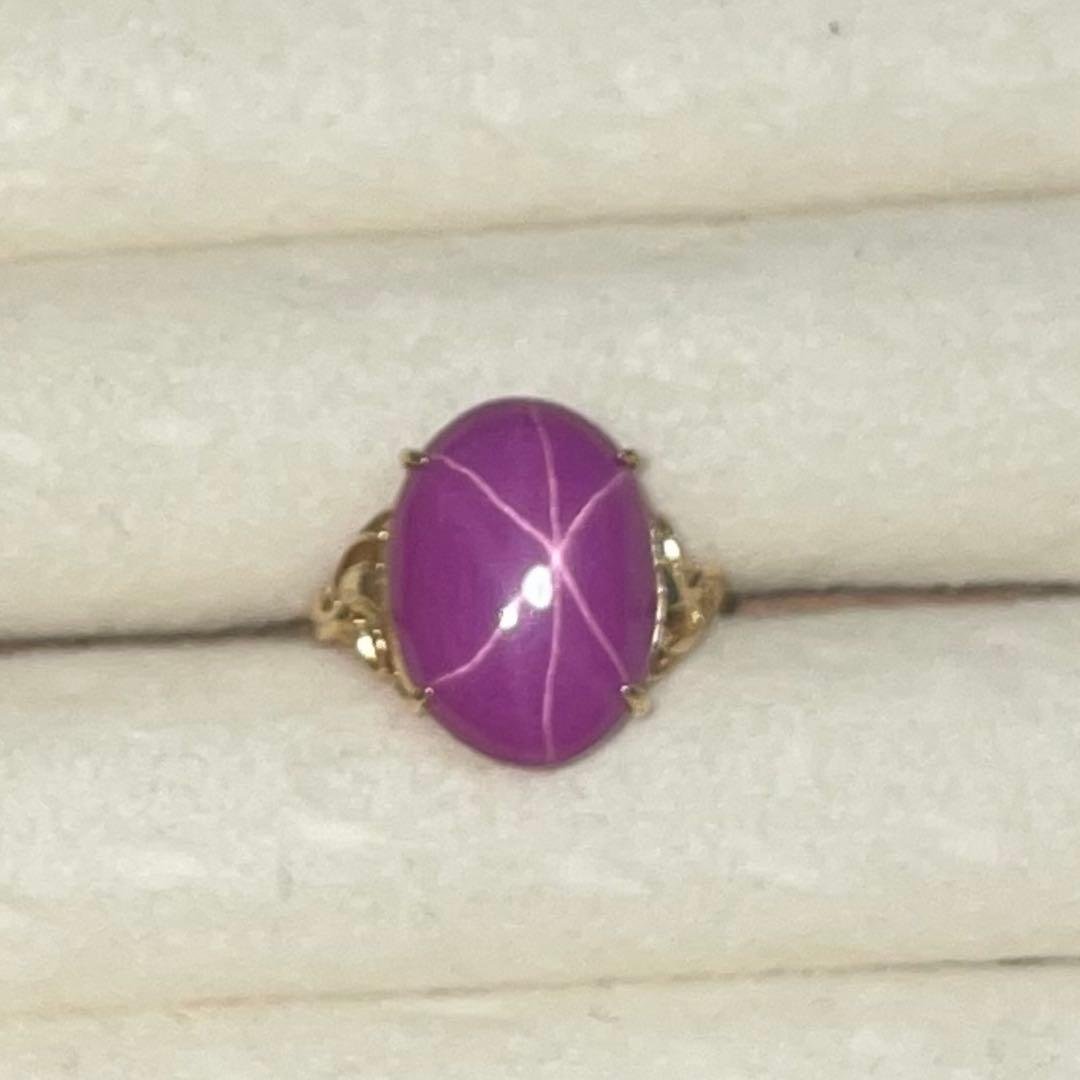 K18ゴールド スタールビーリング