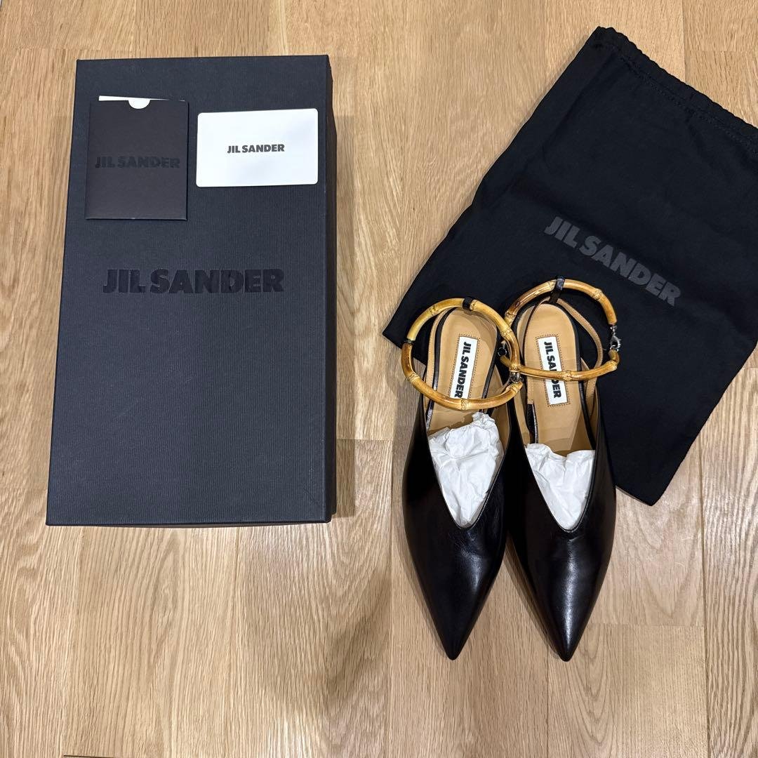 新品未使用　JIL SANDER バンブーフラットミュール　37