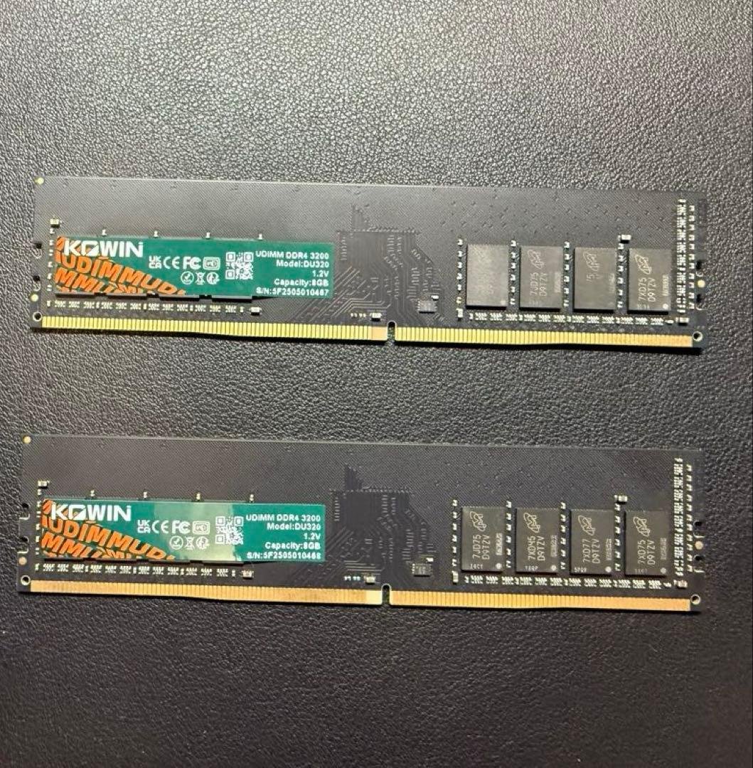 KOWIN メモリ DDR4 3200 8GB×2 16GB セット　動作確認済