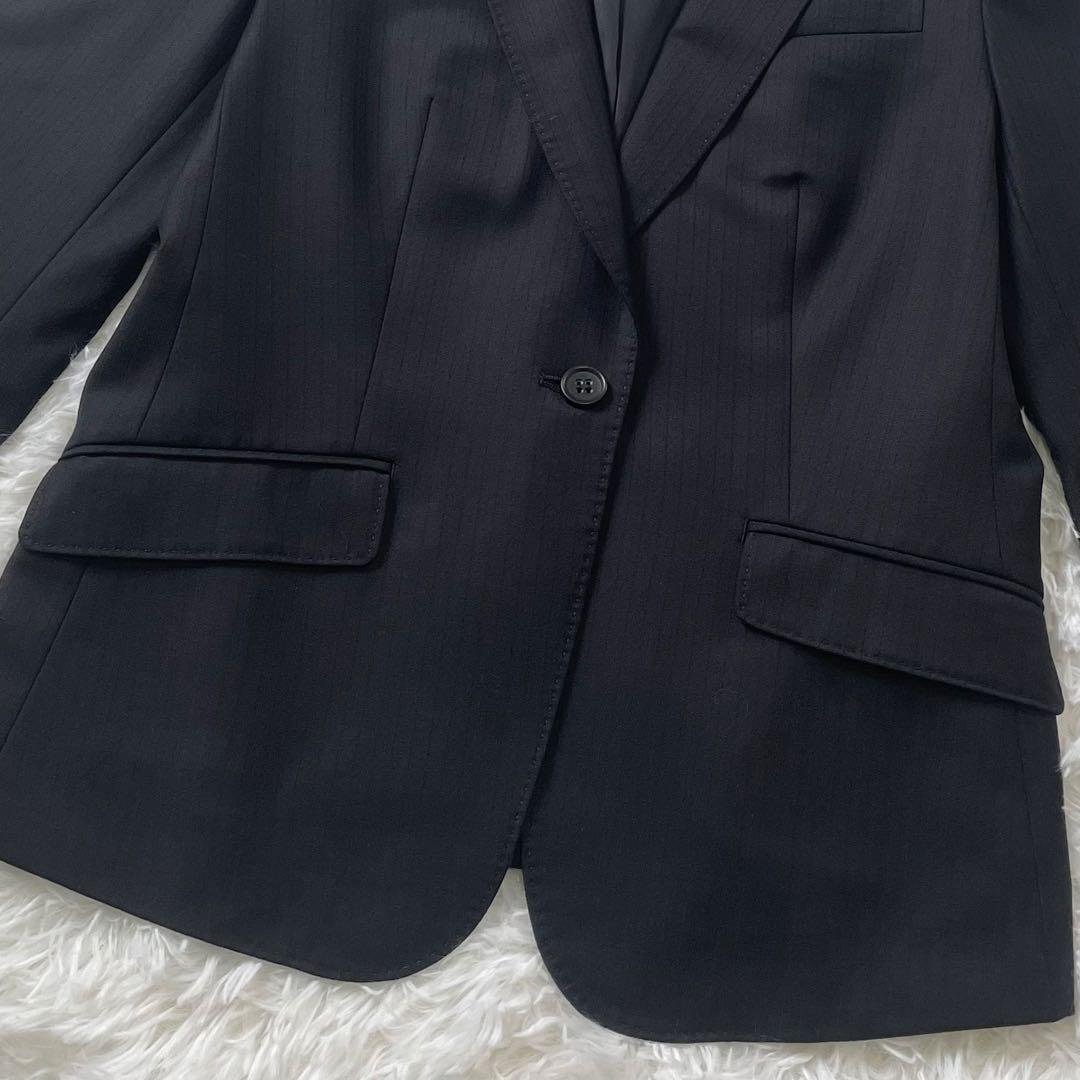 【美品】23区 オンワード樫山 セットアップ パンツスーツ ストライプ 38