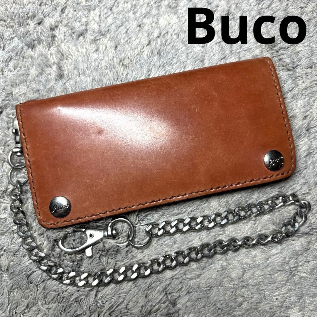Buco 長財布 本革 レザー ウォレットチェーン トラッカーウォレット