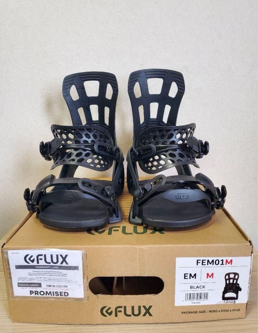 FLUXBINDING EM Mサイズ　スノーボード　 ビンディング　箱無し