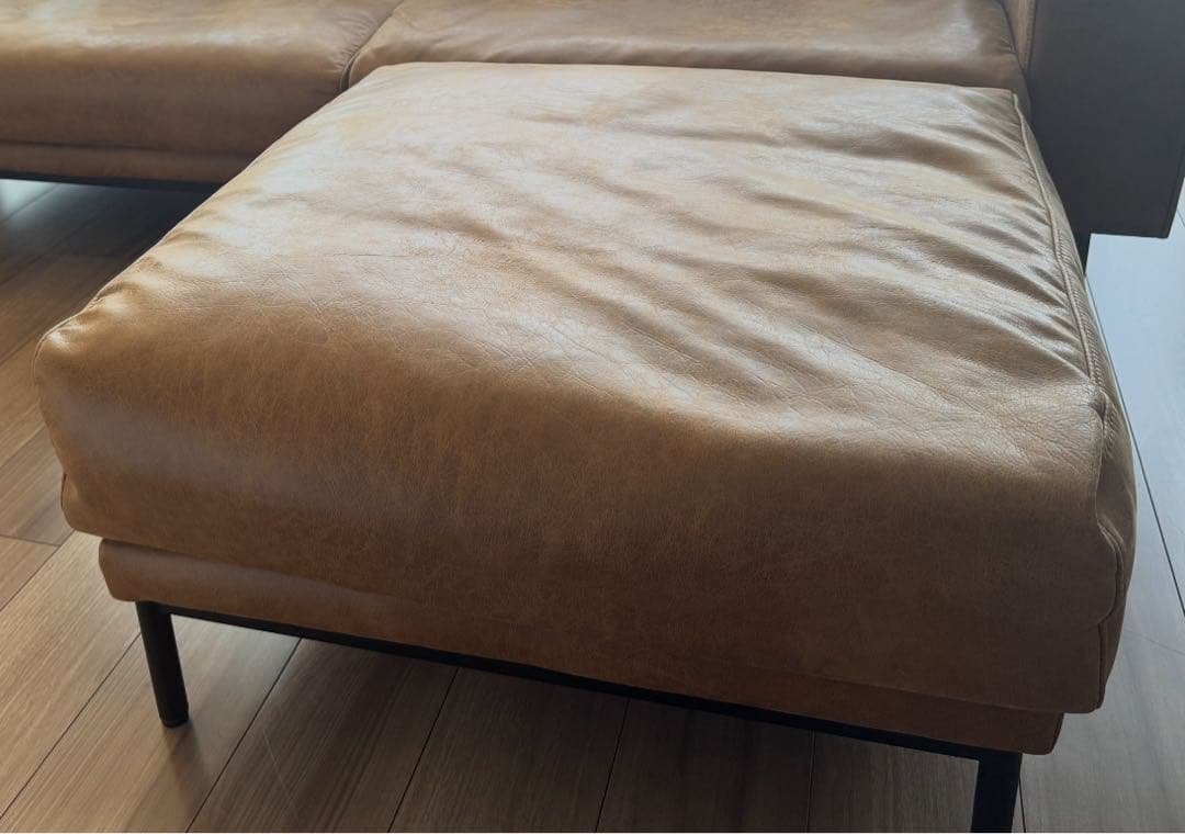 クラッシュゲート　プルートソファ 専用スツール スーパーレザーテックス