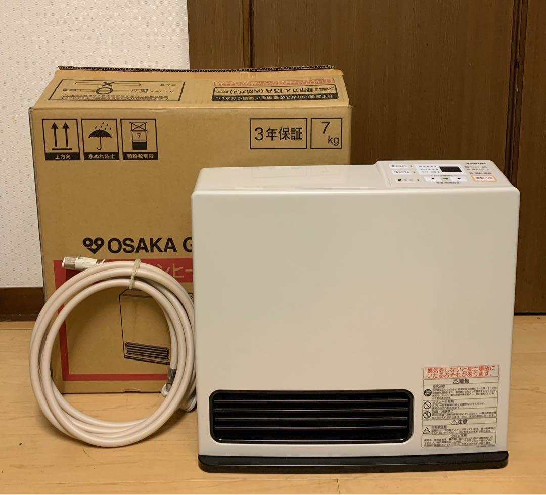 【美品】リンナイ　ガスファンヒーター 都市ガス用　RC-K2401E ホース付