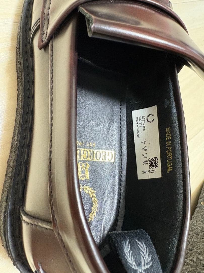 【美品】FRED PERRY E COX タッセルローファー