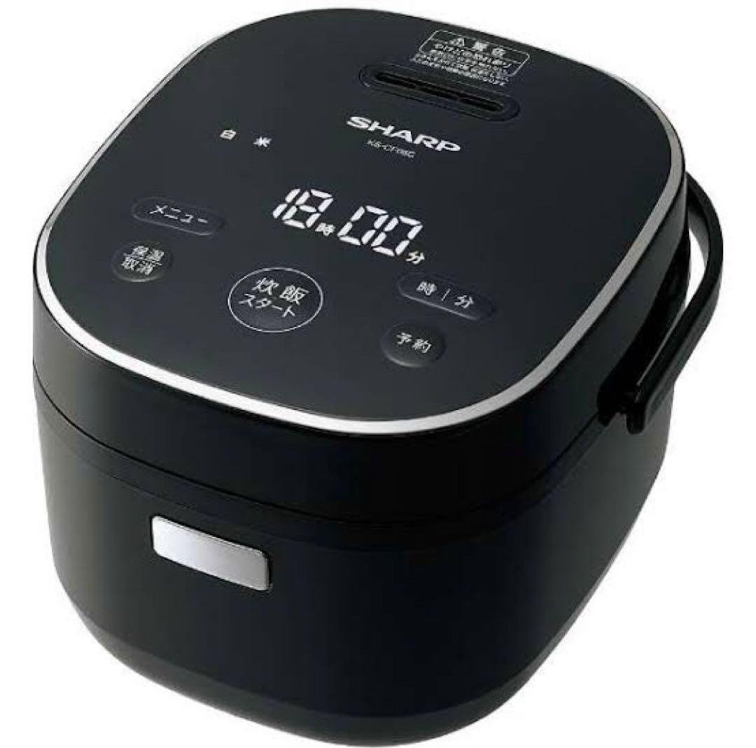 【新品未開封】SHARP炊飯器 [3合炊き] ブラック系 KS-CF05C-B