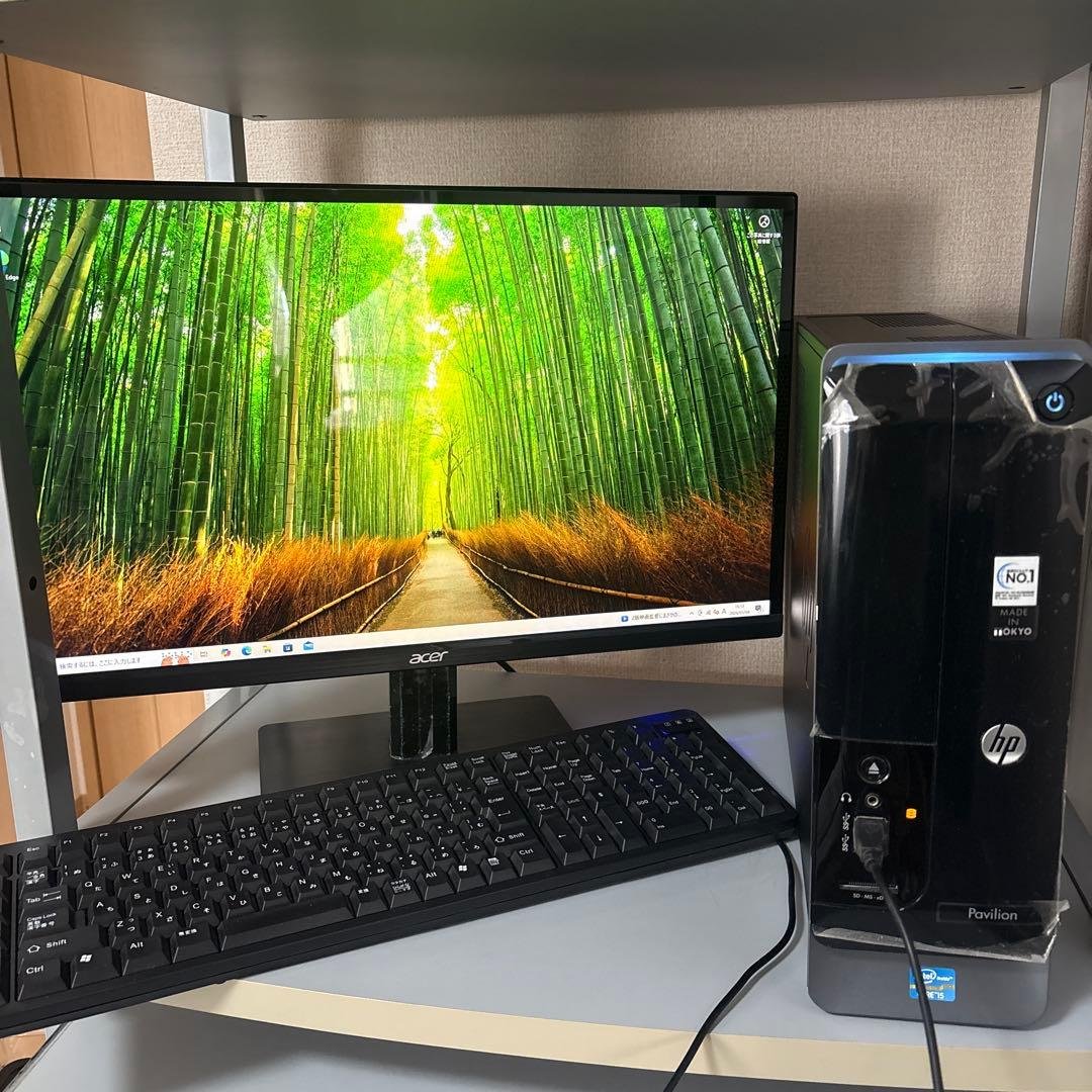 HP パビリオンデスクトップ Acerモニターセット