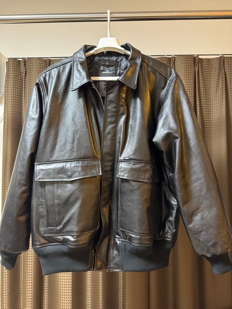 FTC LEATHER A-2 FLIGHT JACKET XLサイズ