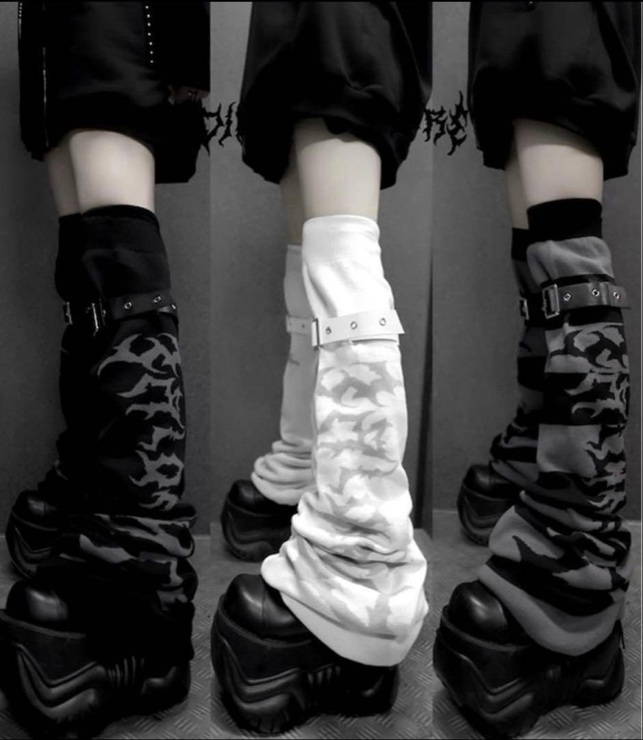 DimMoire BIGロゴ ニーハイウォーマー / Stripe